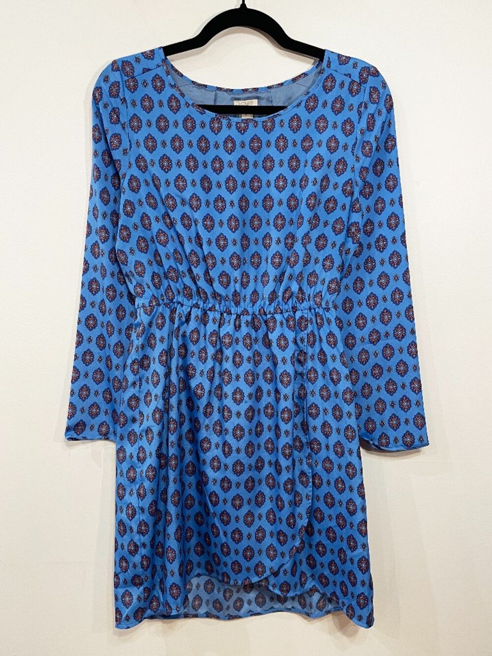 Like New J.Crew Medallion Print Mini Dress Blue 4, S